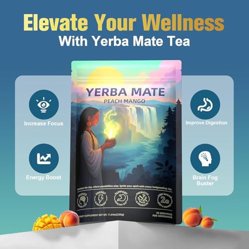 Oneoo Yerba Mate Instant Tea — Peach Mango Energy Powder — image 4