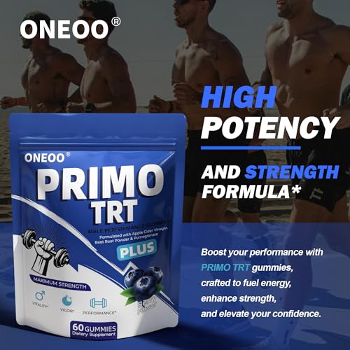 Oneoo Primo TRT Gummies — Maximum Strength Energy for Men — image 5