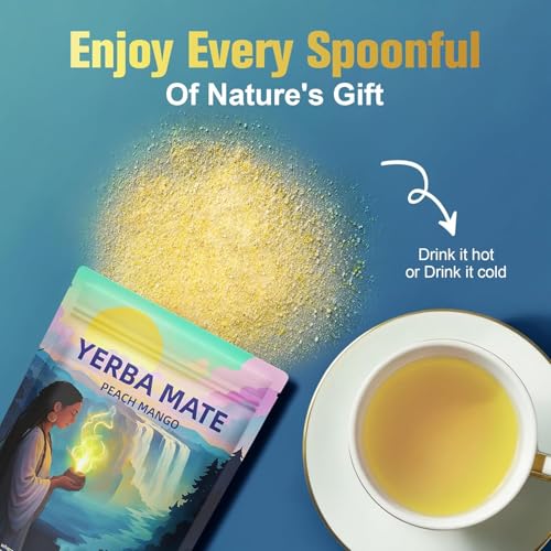 Oneoo Yerba Mate Instant Tea — Peach Mango Energy Powder — image 6