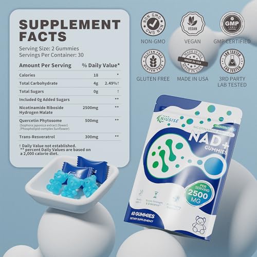 Oneoo NAD+ Sugar-Free Gummies — Liposomal Nicotinamide Riboside — image 3