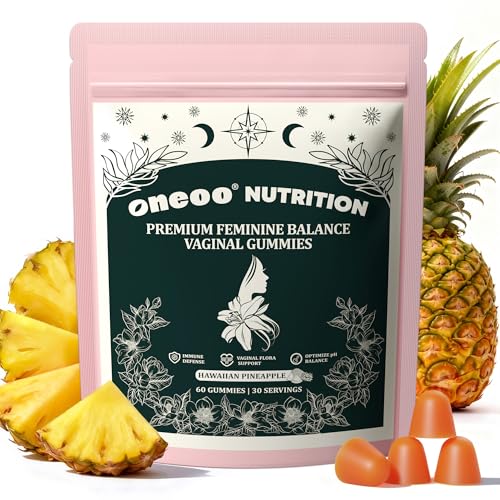 Oneoo Feminine Balance Gummies — Pineapple (60ct, Sugar-Free) — image 2