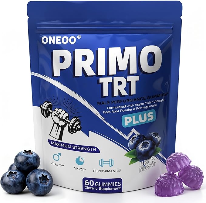 Oneoo Primo TRT Gummies — Maximum Strength Energy for Men — main image