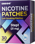 Oneoo Quit Smoking Patches — Step 1, 21mg (30ct) — main image